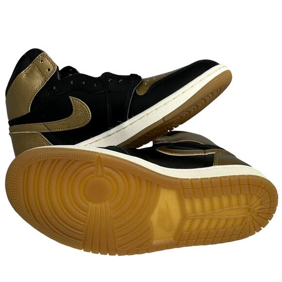 💎✨NEW IN BOX✨💎Air Jordan 1 Retro High OG Black/Gold - Picture 6 of 6